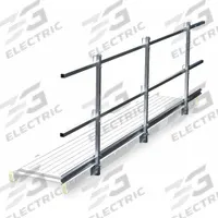 WERNER Guard Rail and Toe Board System: Guardrail and Toeboard Kit, Aluminum (MPN SQHTG-20). Key specifications — Color: Silver; Included Components: Brackets; Material: Aluminum; Product Type: Guardrail and Toeboard Kit; Series: SQHTG; Brand: WERNER.