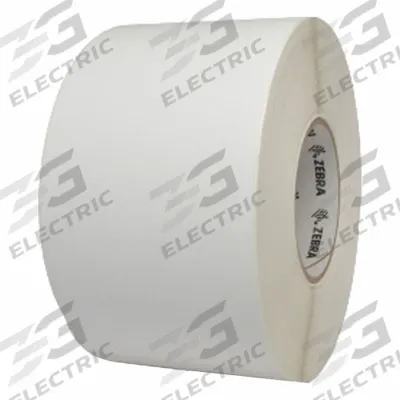 ZEBRA Barcode Printer Labels: 4 in Label Wd, 8 in Label Ht, White, 3 in Core Dia. - Industrial Thermal Transfer Labels