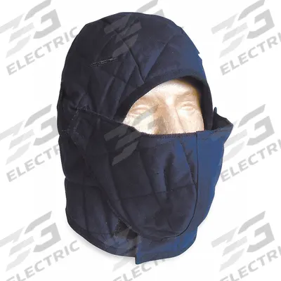 CONDOR Hard Hat Pad: Cotton, Ears/Face/Head/Neck, Hook-and-Loop, Blue, Universal - Hard Hat Liners