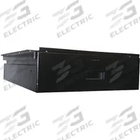 HALLOWELL Drawer: 6 in Overall Ht, 18 in Overall Wd, 24 in Overall Dp, Black, 6 in (MPN HWB-BD-1824ME). Key specifications — Includes Mounting Hardware: Yes; Frame Material: Steel; Color: Black.