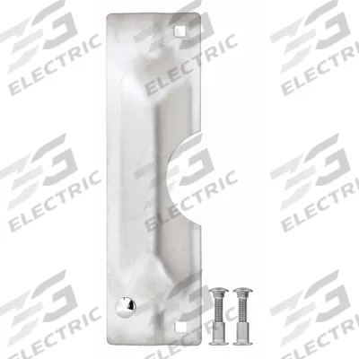 ROCKWOOD Door Latch Guard: 11 in Lg, 3 in Wd - Standard Latch Guards