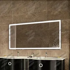 KETCHAM Bathroom Mirror: Rectangular, Glass, 36 in Overall Ht, 60 in Overall Wd, 1 3/4 in Overall Dp (MPN RAD-6036). Key specifications — attr1325493: KETCHAM; attr1325471: Glass; attr1325473: Polished; attr1348774: Side; attr1325491: Yes.