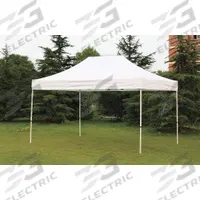 APPROVED VENDOR Canopy Tent: 14 3/8 ft Overall Lg, 9 5/8 ft Overall Wd, 10 7/8 ft Overall Ht, Steel (MPN 11C555). Key specifications — Brand: APPROVED VENDOR; Frame Color: White; Includes: Roller Bag; Leg Adjustability: Adjustable Legs; Panel Color: White; Panel Material: Polyester.