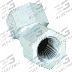 Elbow, 45 Degrees: Iron, Powder Coated, 3/4 in Trade Size, Female to Female, NPT (MPN FF-45-2MWW). Key specifications — Ends - Hazardous Fittings: 3/4 in FNPT x 3/4 in FNPT; Material: Iron; Finish: Powder Coated; Brand: HUBBELL KILLARK.
