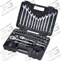 WESTWARD Master Tool Set: 70 Total Pcs, Drivers and Bits/Wrenches, Metric/SAE, Tool Case (MPN 40JD52). Key specifications — attr538253: WESTWARD; attr548973: None; attr548974: (8) Hex Keys; attr548975: (2) Drive Tools; attr548983: (12) Combination Wrenches.