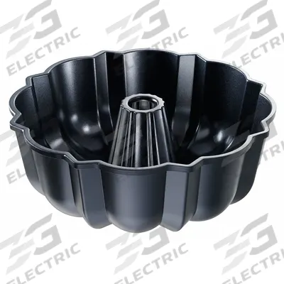 CHICAGO METALLIC Cake Pan: Aluminum, Non-Stick, Solid, 10 1/8 in Overall Dia - Tube & Bundt Pans