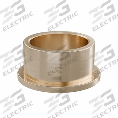 OILITE Flanged Sleeve Bearing: Bronze, SAE 841, 18 mm Bore, 22 mm OD, 12 mm Lg - Lubricated General Purpose Metallic Flanged Sleeve Bearings