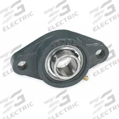 DAYTON 2 Bolt Flange Bearing: Radial Ball, 1 3/16 in Bore, Cast Iron, Set Screws, 5 13/16 in Lg (MPN 3FCN6). Key specifications — Bore Type: Cylindrical; Brand: DAYTON; Lubricant Material: NLGI #2 Equivalent; Mounting Bolt Size: 7/16 in; Split Housing: Not Split; System of Measurement: Inch.