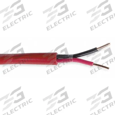 CAROL Fire Alarm Cable: 1,000 ft Cable Lg, Plenum, Plenum, PVC, PVC, Red, PVC - Unpaired Unshielded Cables