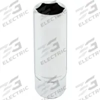 WESTWARD Spark Plug Socket: 3/8 in Drive Size, 5/8 in Socket Size, 6-Point, Deep, Chrome (MPN 54PR23). Key specifications — attr1204270: Chrome; attr1204275: WESTWARD; attr1204284: Deep; attr1204287: Not Tether Capable.