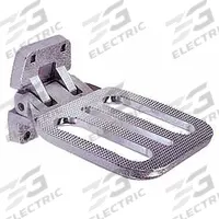BUYERS PRODUCTS Folding Step: 6 3/4 in Step Wd, 7 1/4 in Step Dp, Steel, Silver (MPN FS2797CH). Key specifications — Material: Steel; Color: Silver; Step Tread: Non-Slip.