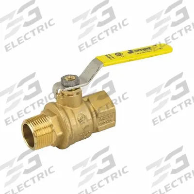 JOMAR VALVE Manual Two-Way Ball Valve: 1/4 in, Brass, Straight, Press x Press - Brass Ball Valves