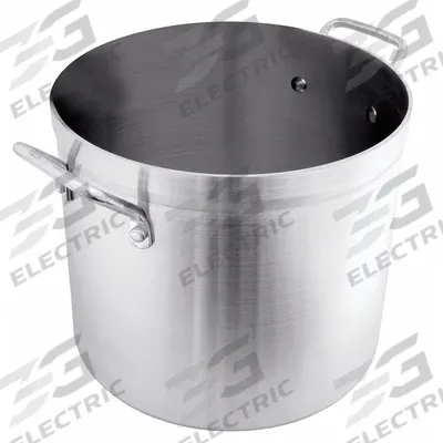 CRESTWARE Stock Pot: 8 qt Capacity, Aluminum, 4 mm Gauge, NSF Certified - Stock Pots