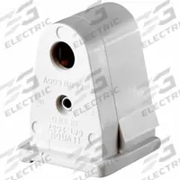 LEVITON Lampholder: Lamp Holder, Single Pin (Fa8), 1 3/4 in Overall Lg, 660 W Watt, 600V AC Volt (MPN 2537). Key specifications — attr234509: Single Pin (Fa8); attr234515: 600V AC; attr327041: Lamp Holder; attr239872: LEVITON; attr234516: White; attr234535: Pedestal Style.