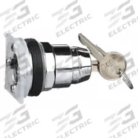 SCHNEIDER ELECTRIC Keyed Selector Switch: 3 Position, 30 mm Panel Mounting Size, Series 9001K (MPN 9001KS53K5). Key specifications — Manufacturer Part Number: 9001KS53K5; Brand: SCHNEIDER; Switch Action: Momentary/Maintained/Momentary; Key Removal Position: Center.