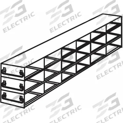 ARGOS TECHNOLOGIES Freezer Drawer Rack: 21 1/2 in Overall Lg, 5 1/2 in Overall Wd, Stainless Steel - Cold Storage Racks