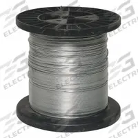 APPROVED VENDOR Electric Fence Wire: Galvanized, Steel, 17 ga Gauge, 1,320 ft Lg (MPN 4LVR1). Key specifications — Finish: Galvanized; For Use With: Electric Fence Post; Material: Steel; Product Type: Electric Fence Wire; Brand: APPROVED VENDOR.