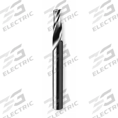 ONSRUD Solid Router Bit: Spiral O-Flute Upcut, 1/2" Cut Dia - Spiral O-Flute Router Bits for Plastics