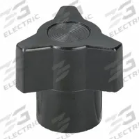 DAVIES Hand Knob: 3 Point, Thermoset, #8-32 Thread, 0.88 in Dia, Black (MPN 3022). Key specifications — attr1038303: DAVIES.