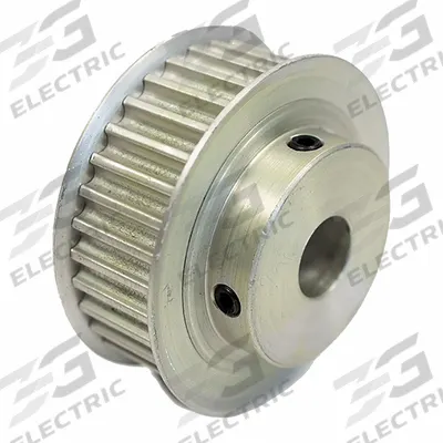 Dayton Timing Pulley: Modified Curvilinear, Fixed, For GT Timing Belt Section - GT Section Fixed-Bore Timing Pulleys with Hub