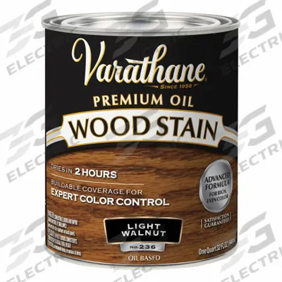 VARATHANE Wood Stain: Wood Stain, Interior, Oil, 1 qt Container Size, Wood, Satin - Wood Stains