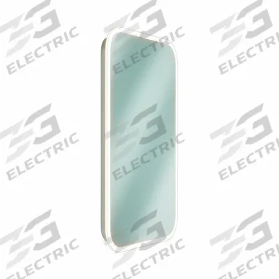 BRADLEY Bathroom Mirror: Rectangular, Glass, 36 in Overall Ht, 24 in Overall Wd - Lighted Vanity Bathroom Mirrors