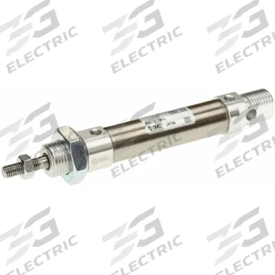 SMC Round Body Cylinder: 16 mm Bore, 50 mm Stroke, Non-Repairable, Stainless Steel - Double End Mount Cylinders