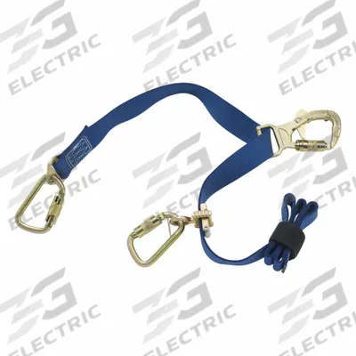 3M DBI-SALA Pole Climbing Strap: 6 ft Lanyard Lg, Polyester, Polyester - Pole-Climbing Straps