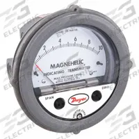DWYER Indicating Differential Transmitter: Dial, 0 in wc to 1 in wc, Screw Terminals, 5.5 in Dia (MPN 605-1). Key specifications — Brand: DWYER; Display Type: Dial; Accuracy: ±2% (Electrical); ±2% (Mechanical); Manufacturer Part Number: 605-1; Series: Magnehelic 605; Process Connection Gender: Female; Process Connection Type: NPT.