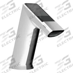 SLOAN Bathroom Sensor Faucet: BASYS, Cast Zinc, Chrome Finish, Single-Post, Solar, Back-Check Tee (MPN EFX275.000.0000). Key specifications — Brand: SLOAN; Includes: (4) AA Alkaline Battery; Series: BASYS.