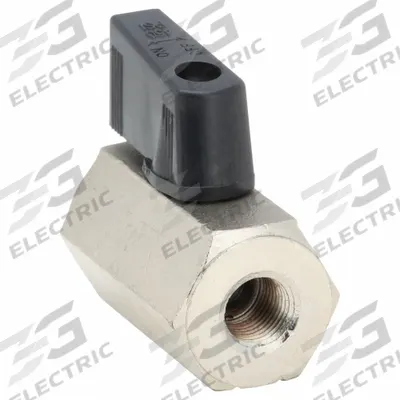 APPROVED VENDOR Manual Two-Way Ball Valve: 1/8 in, Nickel-Plated Brass, Straight - Mini Brass Ball Valves