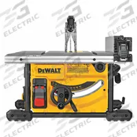 DEWALT Table Saw: 120 V AC Volt, 15 A Current, 12 1/2 in Left to 24 in Right, -2°to 47° (MPN DWE7485). Key specifications — attr1170599: DEWALT; attr1170609: No Automatic Blade Safety Retraction.