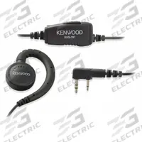 KENWOOD Earpiece: Fits Kenwood, Ear Hook, Push To Talk, Black, 1 Wires, In-Earpiece Mic, Wired (MPN KHS-31C). Key specifications — Connector Type: 2 Pin Speaker; Compatible Radio Series: NX-P1202AV; Push To Talk: Yes; Manufacturer Part Number: KHS-31C; Brand: KENWOOD.