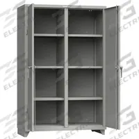 STRONG HOLD Storage Cabinet: 48 in x 24 in x 75 in, 6 (6) Adj Shelves, 2 Doors, Legs, Medium Gray (MPN 46-DS-246-L). Key specifications — Brand: STRONG HOLD; Base Type: Legs; Cabinet Color: Medium Gray; Frame Assembled: Assembled.