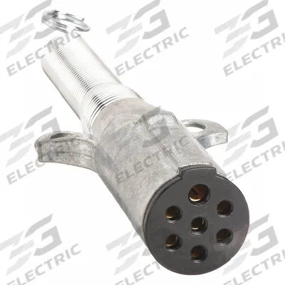 VELVAC Plug: 7-Way, Nylon/Plastic, Cables, Spring Guard (MPN 593057) - Fleet and Vehicle Maintenance