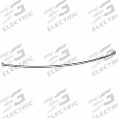 WINGITS Curved Shower Rod: 60 in Overall Wd, Stainless Steel, Polished, Drywall, 6 PK (MPN WOCONPS5NC). Key specifications — Brand: WINGITS; Finish: Polished; Material: Stainless Steel; Includes: (4) Stainless Steel Screws; Mounting Type: Drywall.