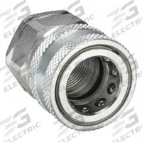 SNAP-TITE Hydraulic Quick Connect Hose Coupling: 3/8 in Coupling Size, Steel, Nitrile, Female NPTF (MPN PEAC6-6F). Key specifications — Body Material: Steel; Seal Material: Nitrile; Brand: SNAP-TITE.