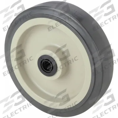 APPROVED VENDOR Caster Wheel: 8 in Wheel Dia., 2 in Wheel Wd, Polyurethane - Antimicrobial Polyurethane Tread on Plastic Core Wheels