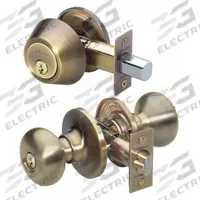 MASTER LOCK Door Locket-Deadbolt Combo: Office Knob Locksets, Brass (MPN BCC0605KA4). Key specifications — Lockset Style: Biscuit.