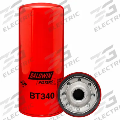 BALDWIN FILTERS Oil Filter: BT340, 1 1/8"-16 Thread Size, 10 7/16 in Overall Ht, Oil - Spin-On Oil Filters