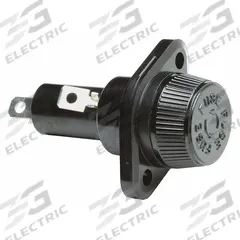 BUSSMANN Panel Mount Fuse Holder: For Fuse Size 13/32 in x 1 1/2 in, 1 Pole, 30 A Max, 600 V AC (MPN HPF-RR). Key specifications — Fuse Holder Termination Type: 1/4 in Quick Connect; Fuse Holder Cap Style: Screw Knob; Brand: BUSSMANN; Fits Fuse Class or Type: Class CC.