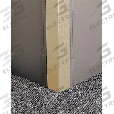 PAWLING Corner Guard: Corner Guard System, PETG, Tan, 2 in Leg Wd - Fire-Rated Flush-Mount PETG Clip-On Corner Guards