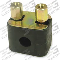 PARKER Vibration-Dampening Beta Clamp: Ribbed Bore, Steel Clamp, Polypropylene Cushion, For 1 Lines (MPN SA1095)