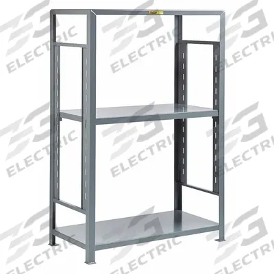LITTLE GIANT Welded Steel Adjustable Shelving: Heavy-Duty, Starter, 60 in x 24 in - Heavy-Duty Adjustable Open Welded Shelving