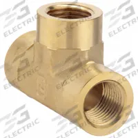 PARKER Metal Pipe Tee: Tee, CA377 Brass, 1/8 in x 1/8 in x 1/8 in, 3,200 psi, 1 5/16 in Lg (MPN 1/8 MMO-B). Key specifications — Maximum Operating Pressure: 3,200 psi.