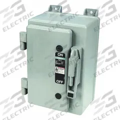SIEMENS Safety Switch: Fusible, 30 A, Three Phase, 600V AC, Non-Metallic, Indoor/Outdoor (MPN HF361NX). Key specifications — Brand: SIEMENS.