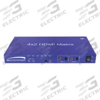 SPECO TECHNOLOGIES HDMI Matrix: HD4MAT, 5 7/8 in Overall Dp, 1 1/4 in Overall Ht, HDMI Matrix, HDMI. Key specifications — attr930799: LPCM7.1; attr930800: LPCM7.1; attr930801: SPECO TECHNOLOGIES; attr930805: Monitors; attr930815: No; attr930816: HDMI; attr930817: HDMI.
