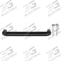 MONROE PMP Pull Handle: Threaded Holes, Plastic, Black, #8 Screw Size, 0.39 in, 1.38 in Projection (MPN PH-0145). Key specifications — Brand: MONROE PMP; Projection Type: Non-Recessed; Material: Thermoplastic; Finish: Unfinished; Color: Black; Folding Type: Fixed; Mounting Type: Threaded Holes; Screw Size: #8.