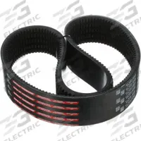 GATES Banded Cogged V-Belt: 5VXP1600, 5 Ribs, 160 in Outside Lg, 3 3/8 in Top Wd, 35/64 in Thick (MPN 5/5VXP1600)