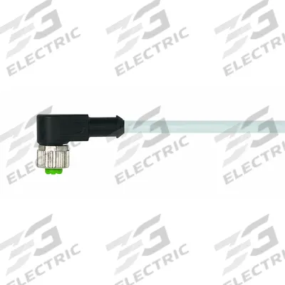MURRELEKTRONIK Cordset: M12 Female Right Angle X Bare Wire, 5 Pins, Gray, PUR, 3 m Cable Lg - Single-Ended Cordsets with PUR Jacket for Twisting Applications